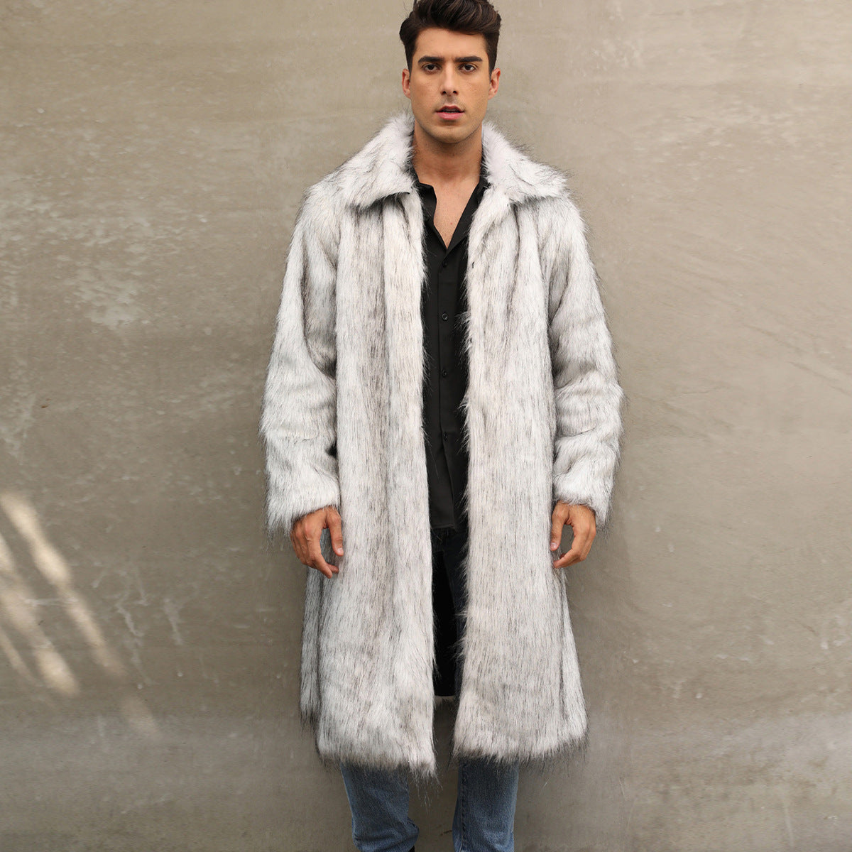 Men's Imitation Fur Coat, Warm and Popular for Fall/Winter - XIEL