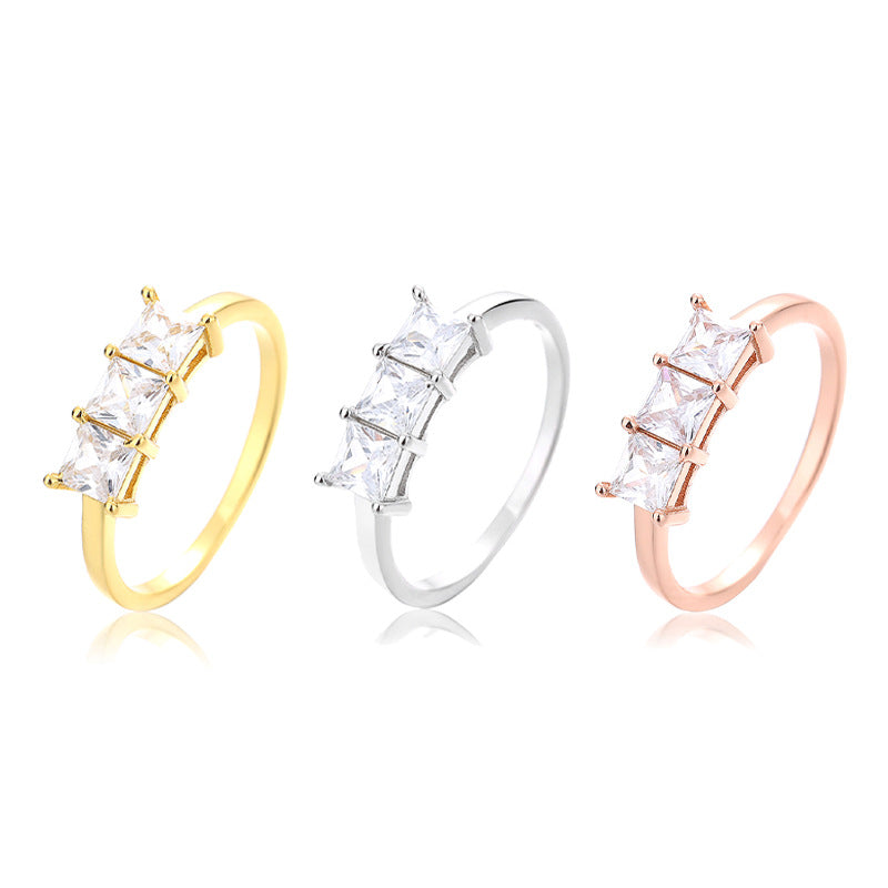 Female Niche Zircon 925 Silver Ring - XIEL