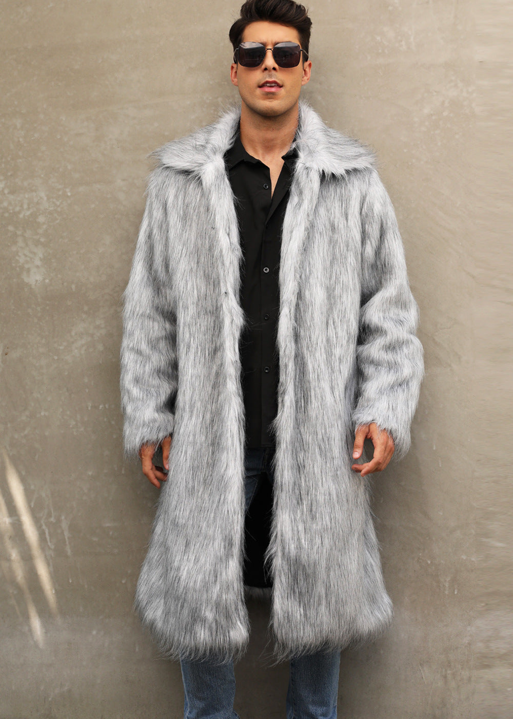 Men's Imitation Fur Coat, Warm and Popular for Fall/Winter - XIEL