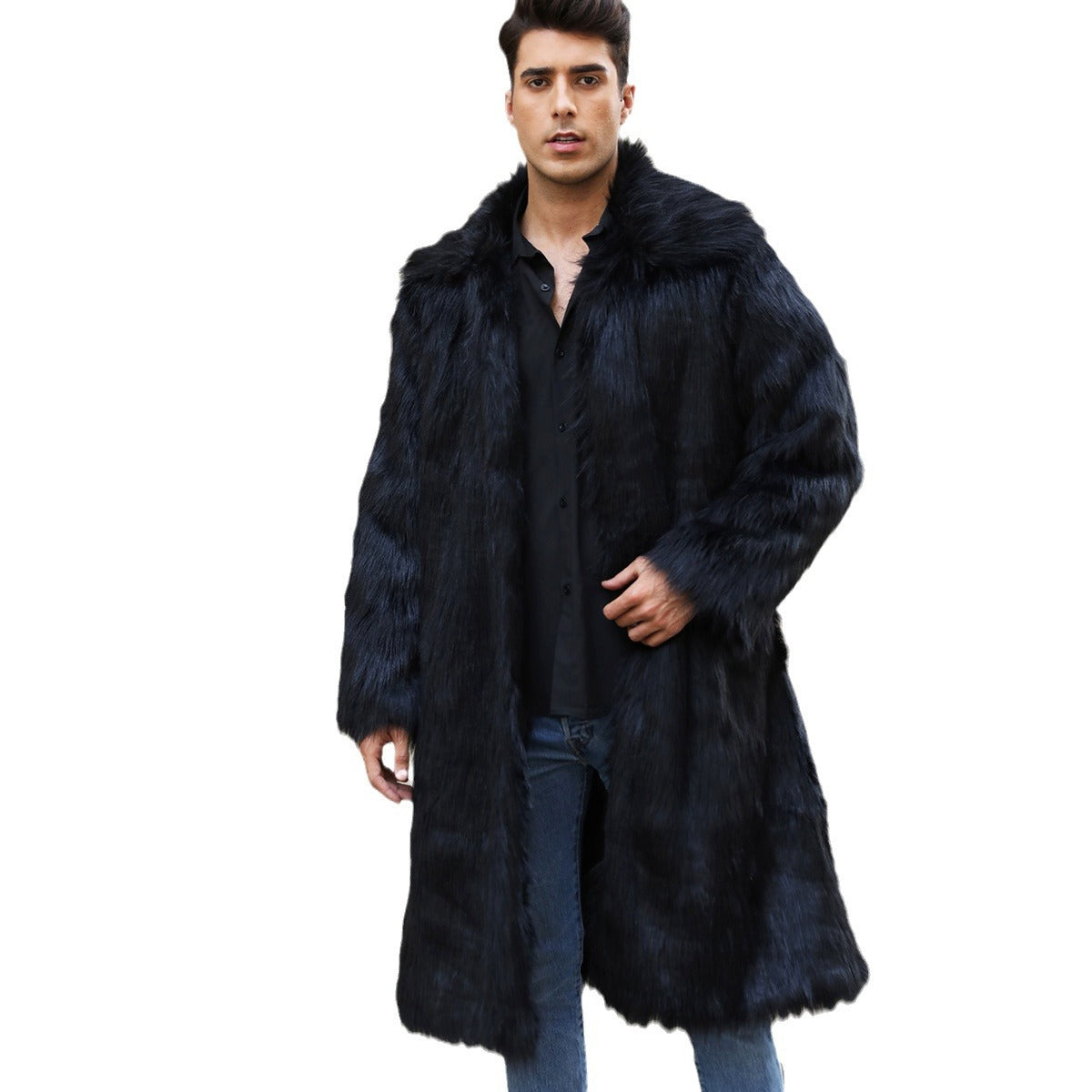 Men's Imitation Fur Coat, Warm and Popular for Fall/Winter - XIEL