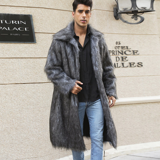 Men's Imitation Fur Coat, Warm and Popular for Fall/Winter - XIEL