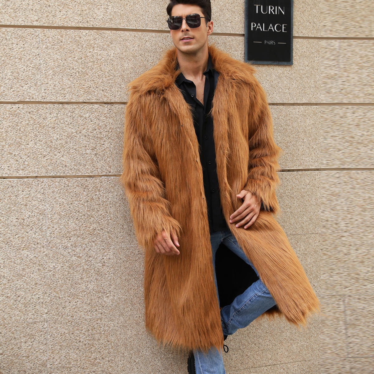 Men's Imitation Fur Coat, Warm and Popular for Fall/Winter - XIEL