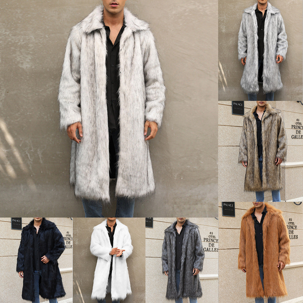 Men's Imitation Fur Coat, Warm and Popular for Fall/Winter - XIEL