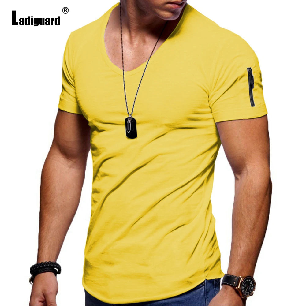 European Style Short Sleeve Basic T-Shirt - XIEL