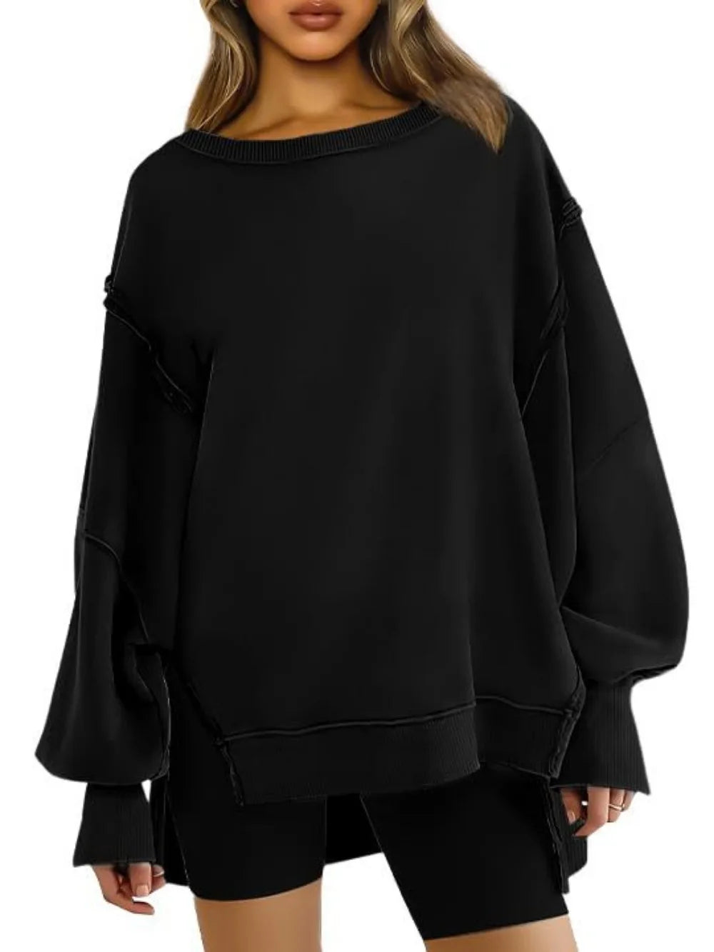 Women's Oversized Crewneck Sweatshirt - XIEL