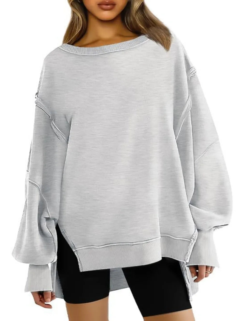 Women's Oversized Crewneck Sweatshirt - XIEL