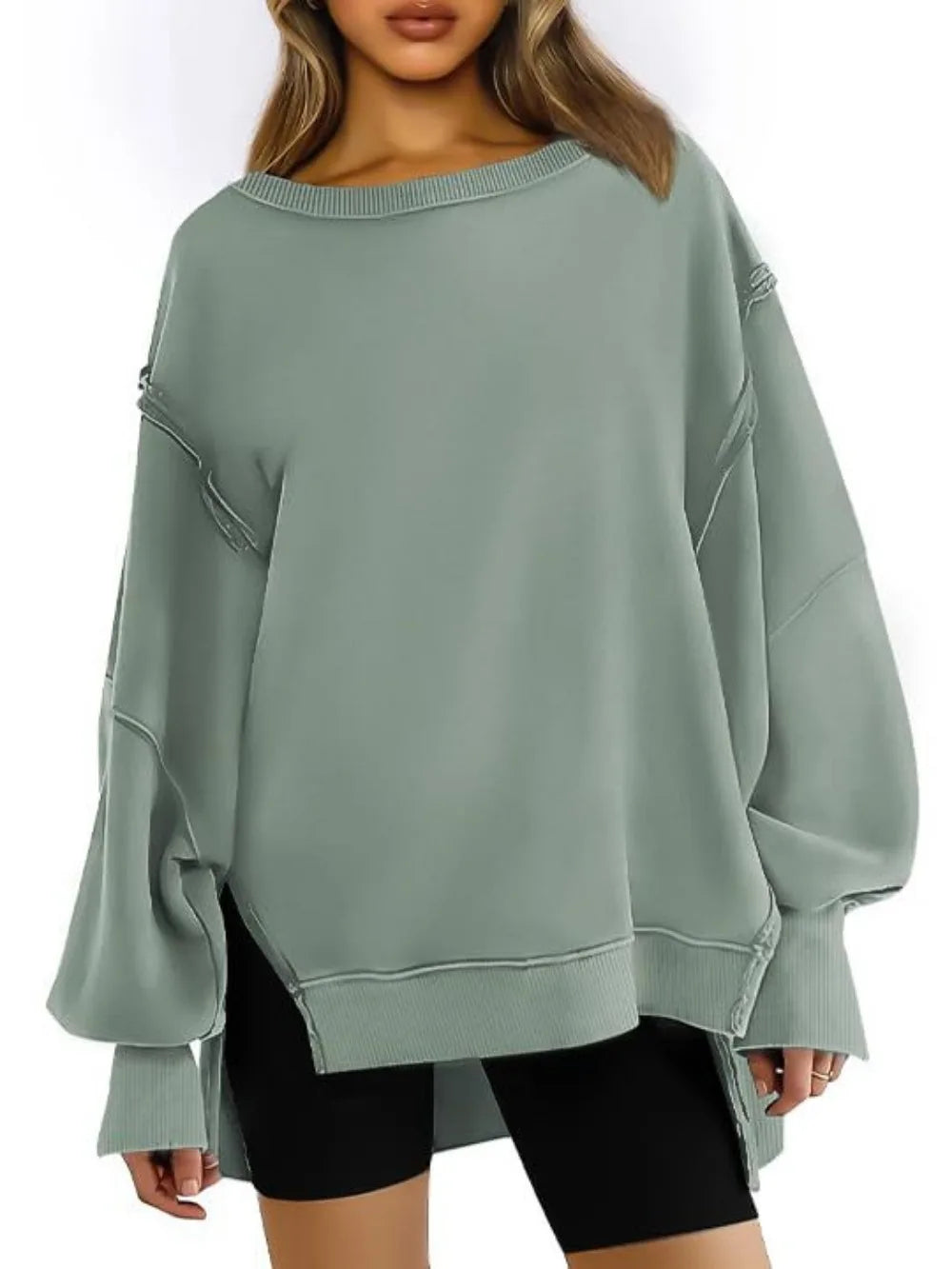 Women's Oversized Crewneck Sweatshirt - XIEL