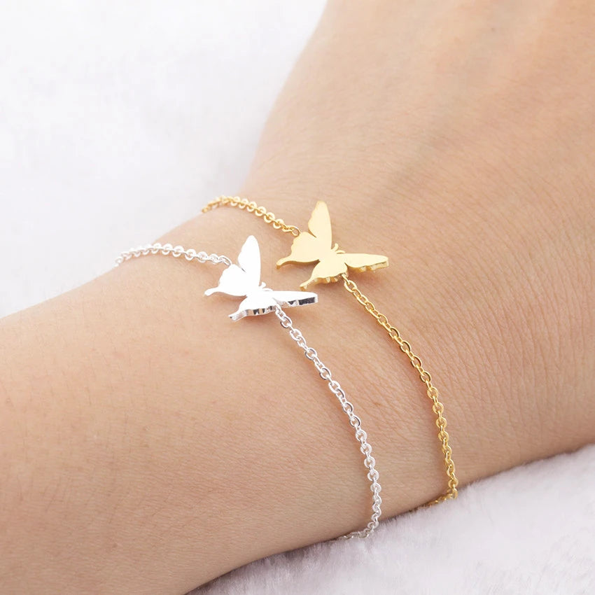 Stainless Steel Butterfly Bracelets